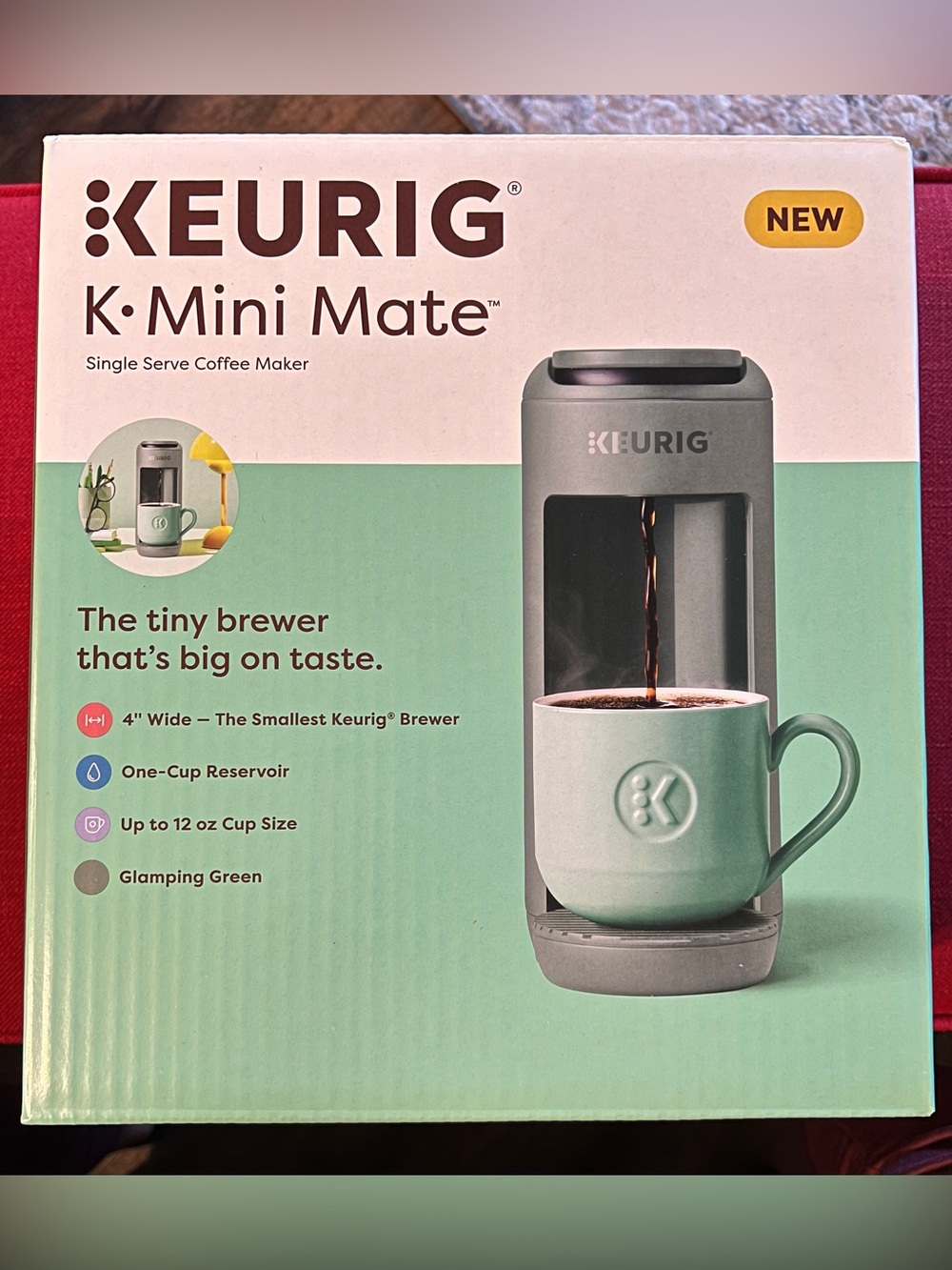 Keurig Single-Serve Coffee Maker in Glamping Green - New, Unopened Box